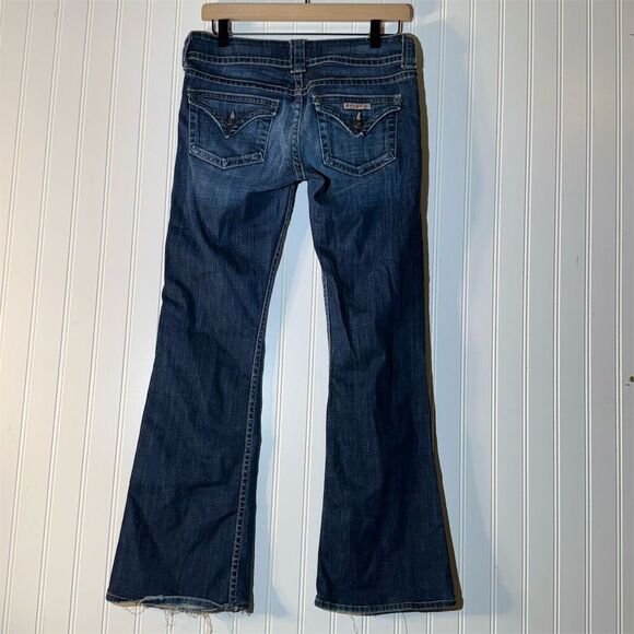 Hudson Signature Bootcut Low Rise Flare Y2K Dark Rinse Women Jeans WP170DHA 28 - Picture 3 of 9